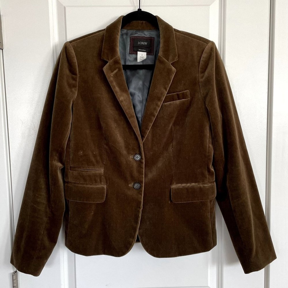 J.Crew Schoolboy Velvet Blazer Size 10T